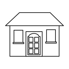 house exterior isolated icon vector illustration design