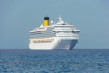 Luxury Cruise Ship at Sea