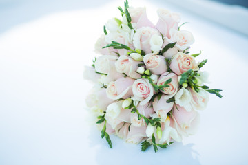 beautiful wedding bridal bouquet.