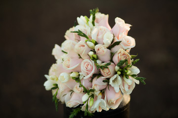 Obraz na płótnie Canvas beautiful wedding bridal bouquet.