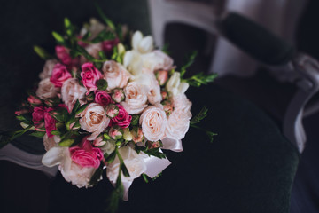 beautiful wedding bridal bouquet.
