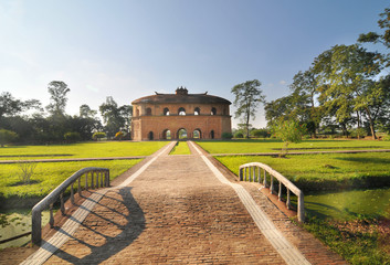 The Rang Ghar -  the royal sports-pavilion for Ahom kings in Assam in India   © robnaw