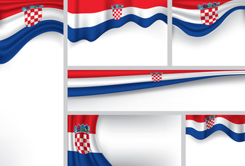 Vector Croatian Flag, Croatia Colors (Vector Art)