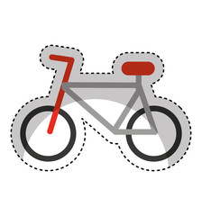 bicycle extreme sport icon vector illustration design
