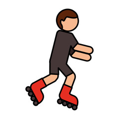 skate extreme sport icon vector illustration design