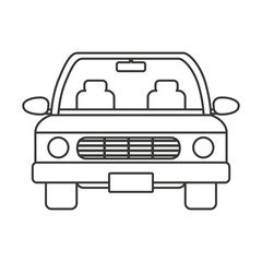 car vehicle isolated icon vector illustration design