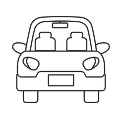 Obraz premium car vehicle isolated icon vector illustration design