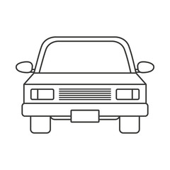car vehicle isolated icon vector illustration design