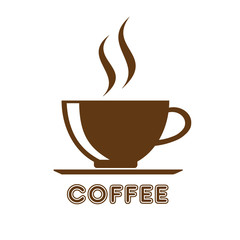 Coffee cup icon, vector illustration