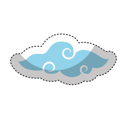 cloud decorative isolated icon vector illustration design
