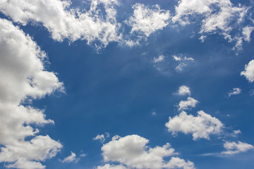 blue sky and white clouds