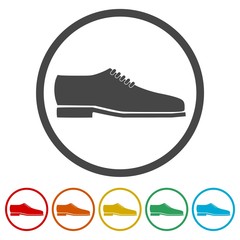 Mens dress shoe vector isolated 