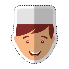 butcher avatar character icon vector illustration design