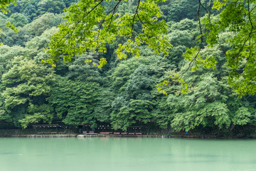 Katsura River in the Arashiyama in Kyoto