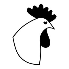 chicken meat butchery icon vector illustration design