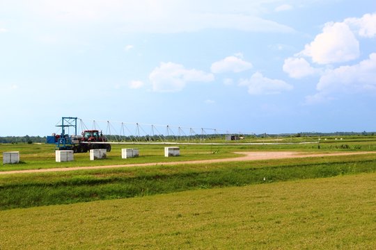 farm house, farm machinery, fields, landscapes