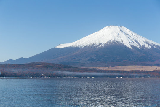 Mount Fuji and Lake Yamanashi