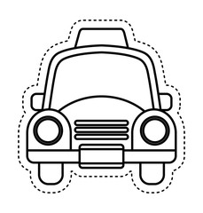 Fototapeta premium taxi service public icon vector illustration design