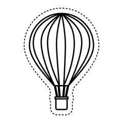 balloon air hot travel vector illustration design