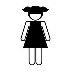 young woman avatar character vector illustration design