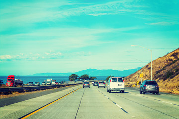 clear sky over Pacific Coast Highway