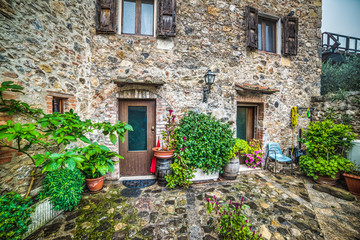 Fototapeta na wymiar rustic corner in Tuscany