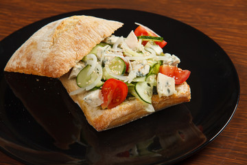 Sandwich with vegetables