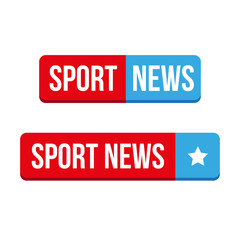 Sport News button vector