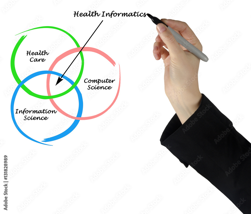 Sticker Diagram of health informatics