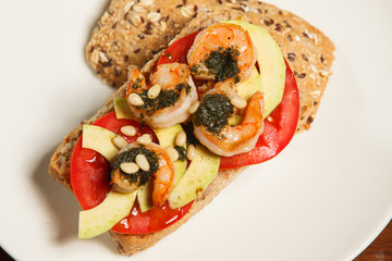 Sandwich with vegetables