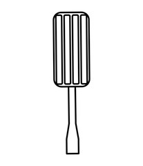 screwdriver tool repair service icon vector illustration design