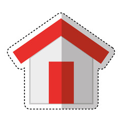 house exterior isolated icon vector illustration design
