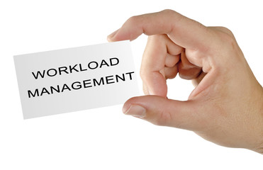 Business card with workload management