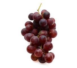 Red Grapes Isolated On White Background