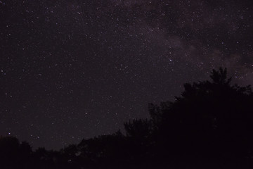Fototapeta premium Night Sky in the Upper Peninsula of Michigan.