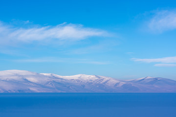 Frozen Cildir Lake in Kars Province to Turkey