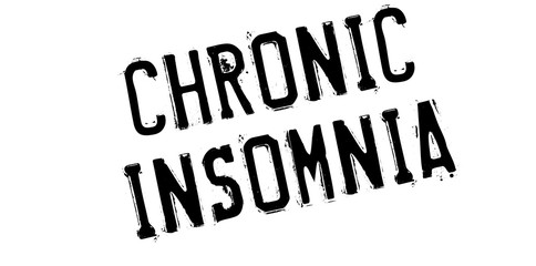 Chronic Insomnia rubber stamp