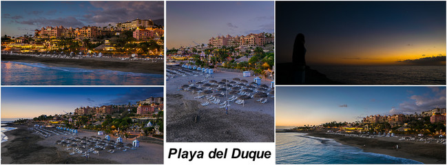Collage of Playa del Duque,Tenerife