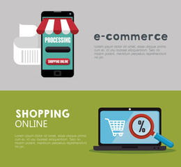 online store shopping icon vector illustration design