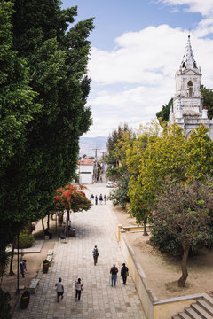 A town square in Oaxaca