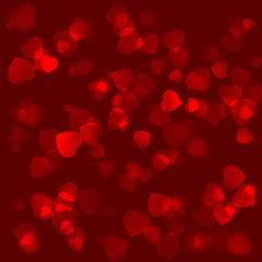Background with a lot of hearts