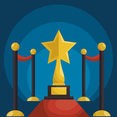 Cinematographic entertainment isolated icons vector illustration design