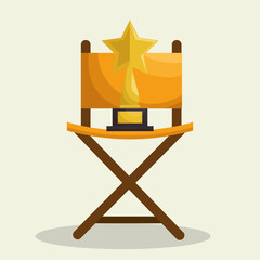 Cinematographic entertainment isolated icons vector illustration design