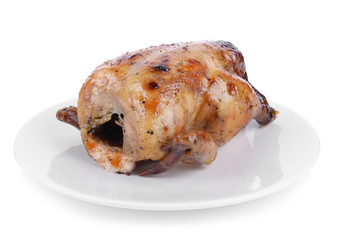 Roasted whole chicken