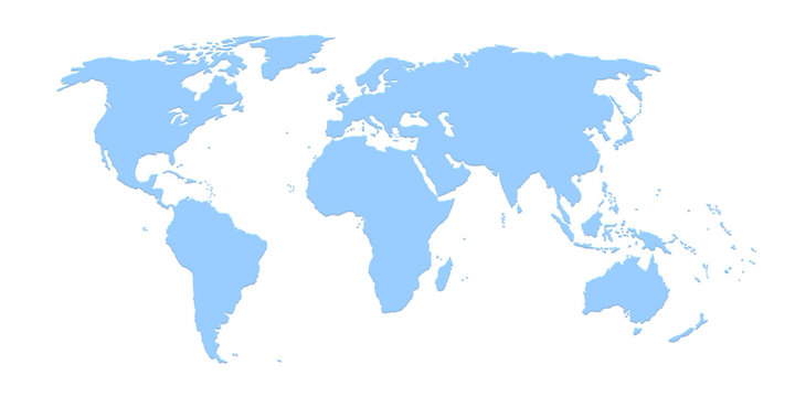 Fototapeta World map 