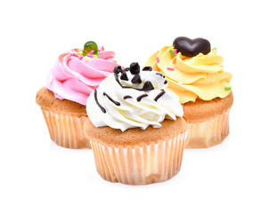 cupcake on white background
