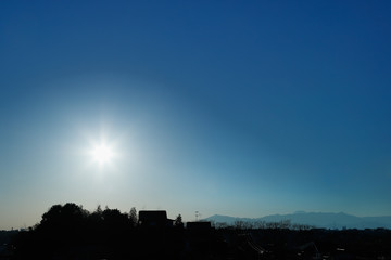 Fototapeta premium 夕暮れの街