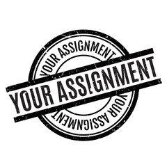 Your Assignment rubber stamp