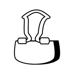 paper clip supplies outline vector illustration 10