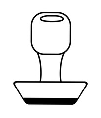 rubber stamping supplies outline vector illustration 10